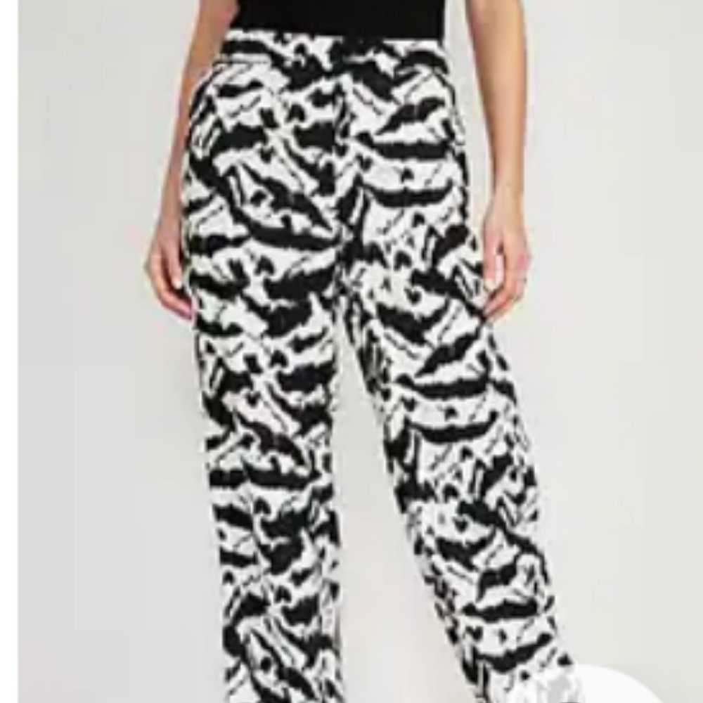 High-Waisted Playa Soft-Spun Wide-Leg Pants, Zebra print, 3X